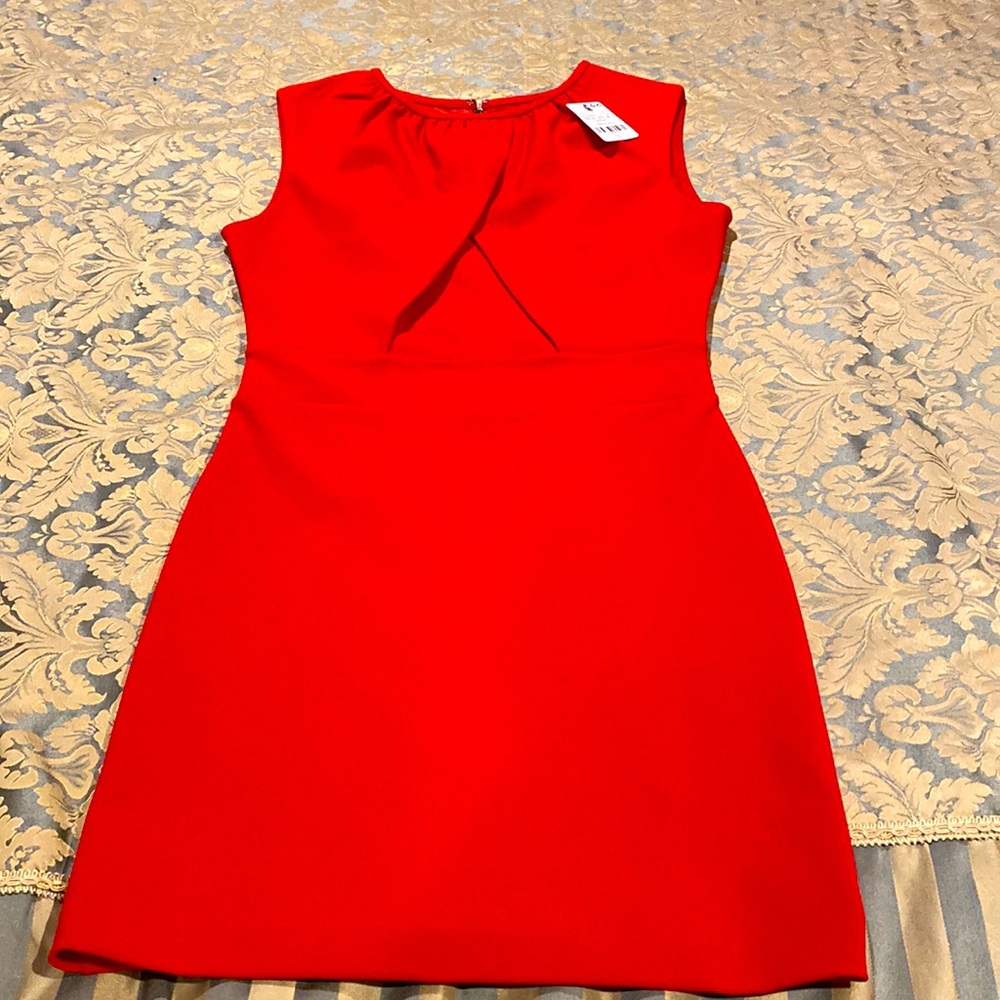 NWT. Red classy dress. MNG basic. Fitted.With full lining and zipper in the back